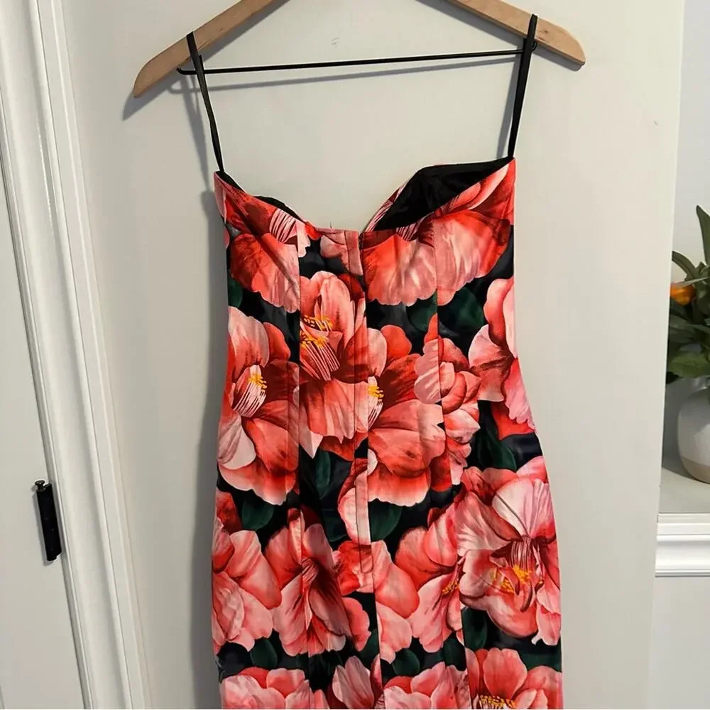 Vintage Floral Pink Rose Mini Dress & Jacket XS